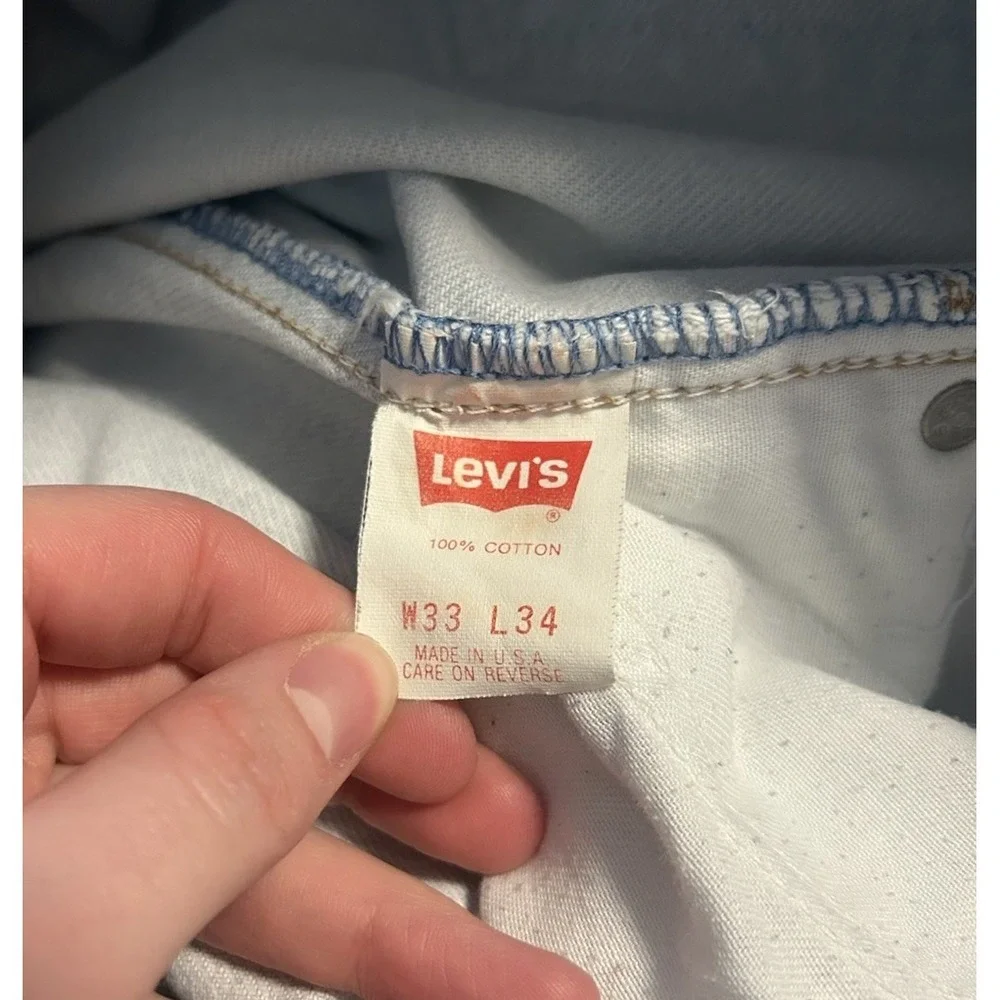 VTG 90's Levi's Silvertab Loose Fit 33x34 Light Wash‎ Skater Grunge Made In USA
